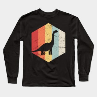 Retro 70s Brachiosaurus Long Sleeve T-Shirt